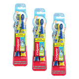 Colgate Kids Full Size Toothbrush (6 Pack) with Extra Soft Bristles for Ages 2 and Up, Toddler Toothbrush Featuring Bluey, Suction Cup for Easy Storage, Gentle for Toddlers