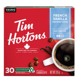 Tim Hortons French Vanilla Coffee, Keurig K-Cup Pods, Flavoured Medium Roast, 30 Count