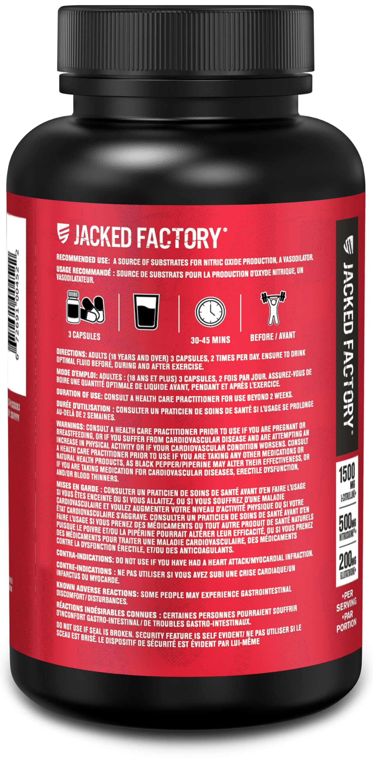 Nitric Oxide Supplement N.O. XT with Nitrosigine L Arginine & L Citrulline for Muscle Growth, Pumps, Vascularity, & Energy - 90 Count