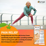 Orange Naturals Joint Pain Cream with Arnica, 50g – Soothing Relief for Muscle Strains, Bruising, Swelling & Sprains, Knee & Shoulder Pain – Non-Greasy Cream for Everyday Comfort