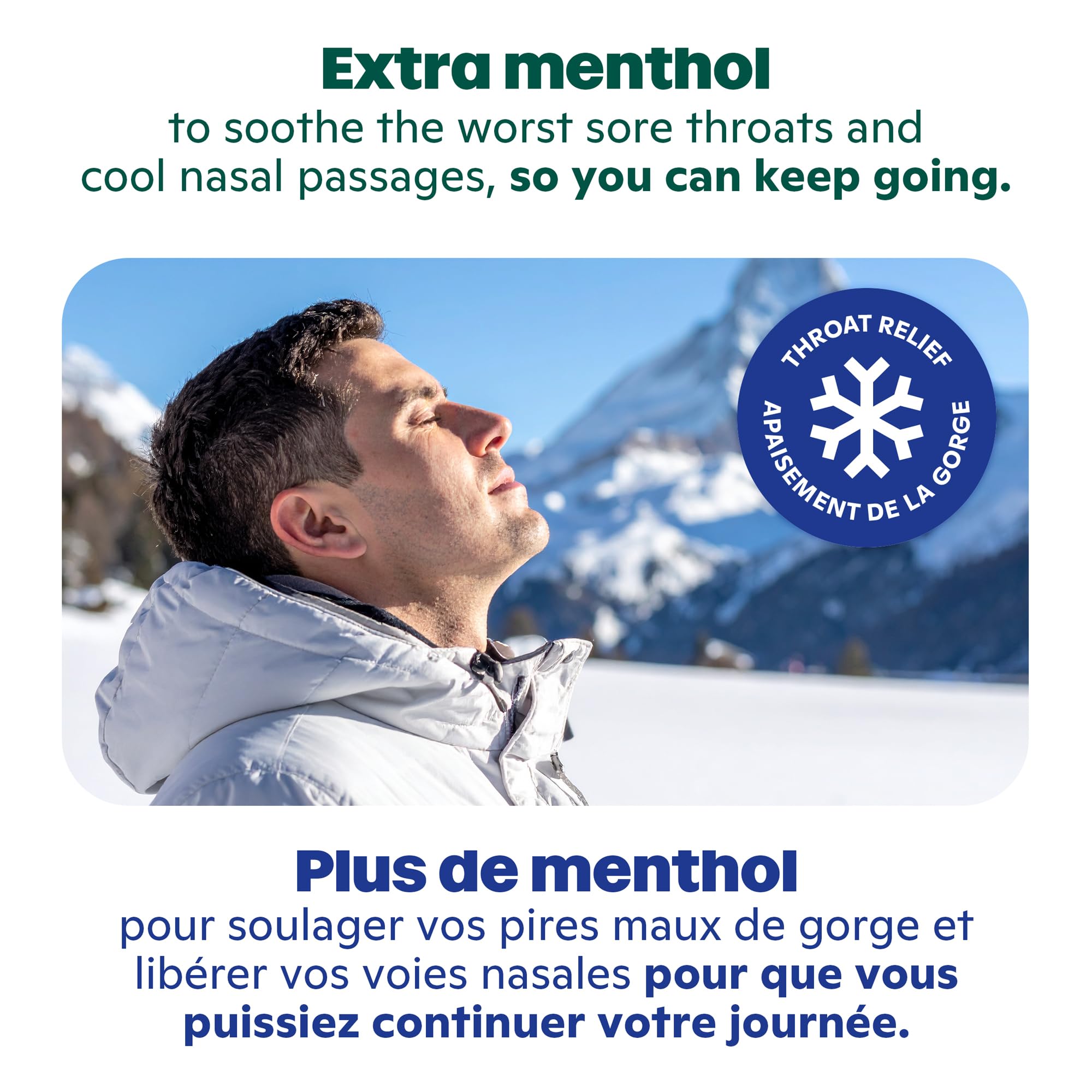 Ricola Max Nasal Care Cough Drops with Extra Menthol for Maximum Nasal Comfort and Sore Throat Relief for Cold & Flu Symptoms – 34 Count – Herbal Throat Lozenges
