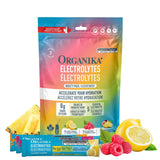 Organika Canadian-Made Electrolytes Powder with Vitamin C & Prebiotic Fibre - Sugar-Free Hydration Drink Mix Variety Pack - Lemonade, Raspberry & Pineapple Passionfruit - 21 Single-Serve Sachets x 3.5g