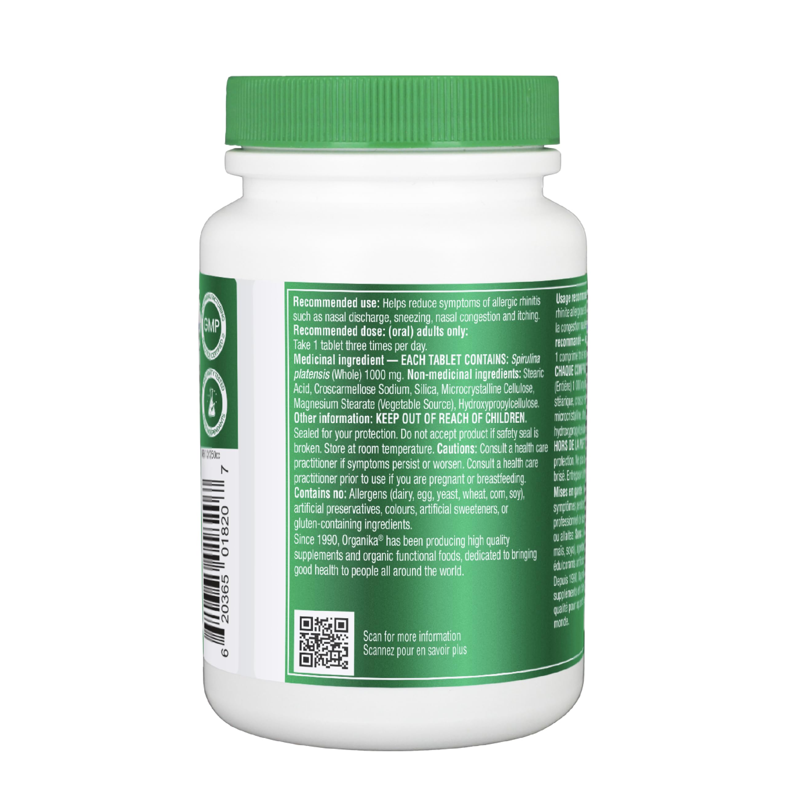 Organika Spirulina 90 Tabs