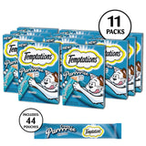 TEMPTATIONS Cat Treats, Adult Creamy Puree Lickables, Tuna, 12g Pouches (44 Pack)