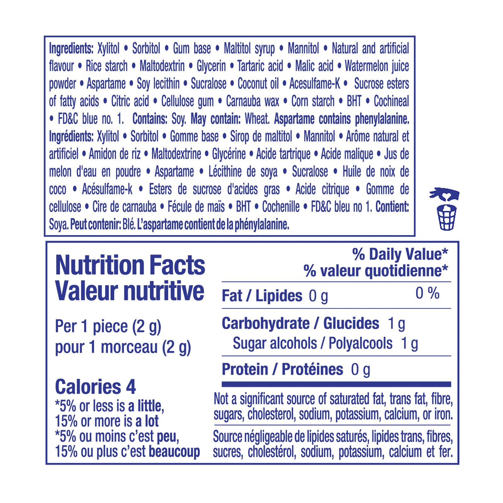 Mentos Pure Fresh, Watermelon Sugar-free Gum - Pack of 6 Bottles (300 Pieces)