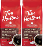 Tim Hortons Dark Roast, Fine Grind Coffee, 300g Bag (Pack of 2)