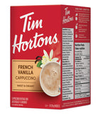 Tim Hortons French Vanilla Cappuccino Packets, French Vanilla Cappuccino, 8 Count (Pack of 5)