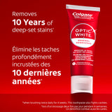 Colgate Optic White High Impact Whitening Toothpaste – Minty Fresh Taste – Enamel Safe Fluoride for Cavity Protection with Hydrogen Peroxide, 70 mL