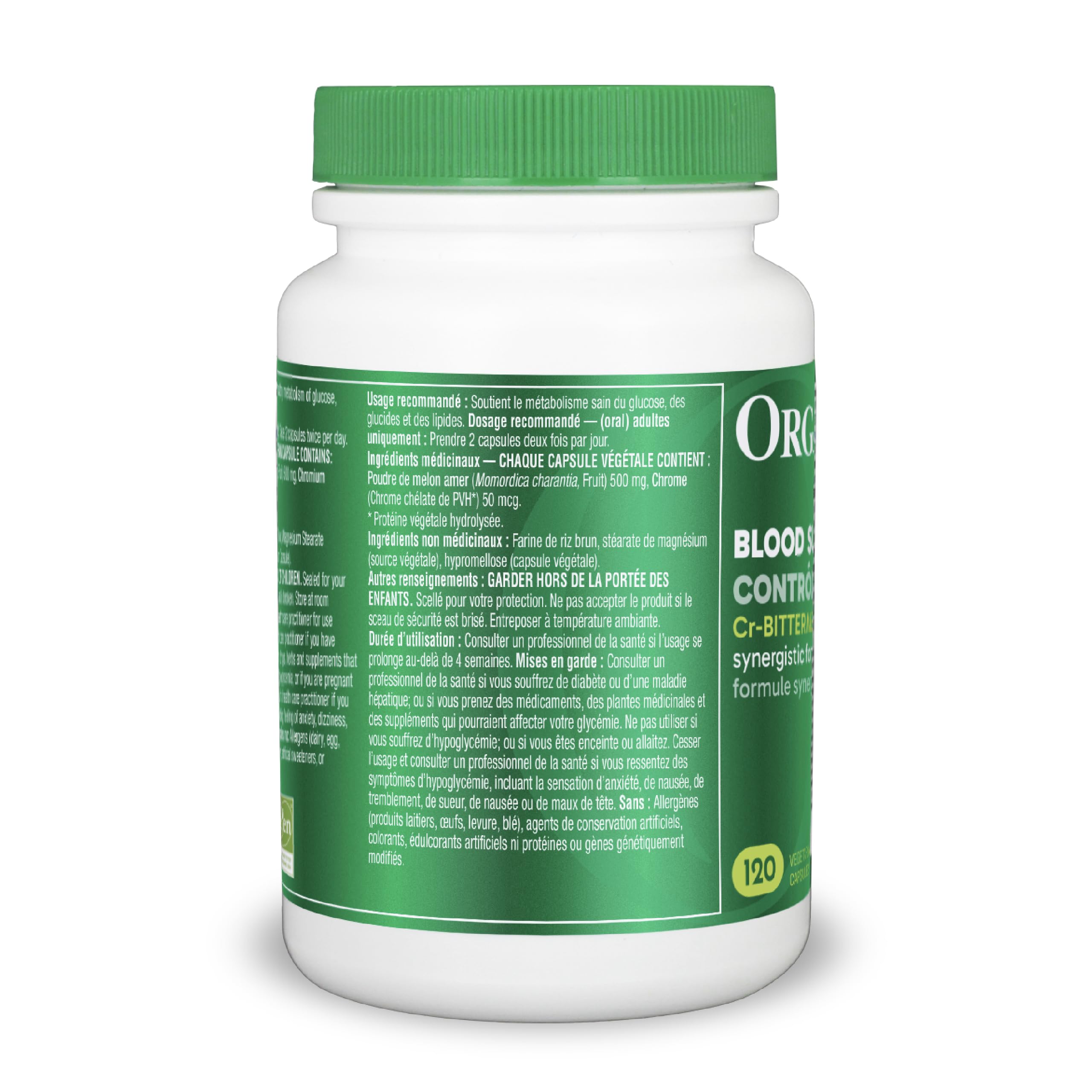 Organika Blood Sugar Control (Formerly Cr-Bitter Melon) 120 Caps