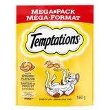 TEMPTATIONS Cat Treats, Tasty Chicken Flavour, 180g (10 Pack)