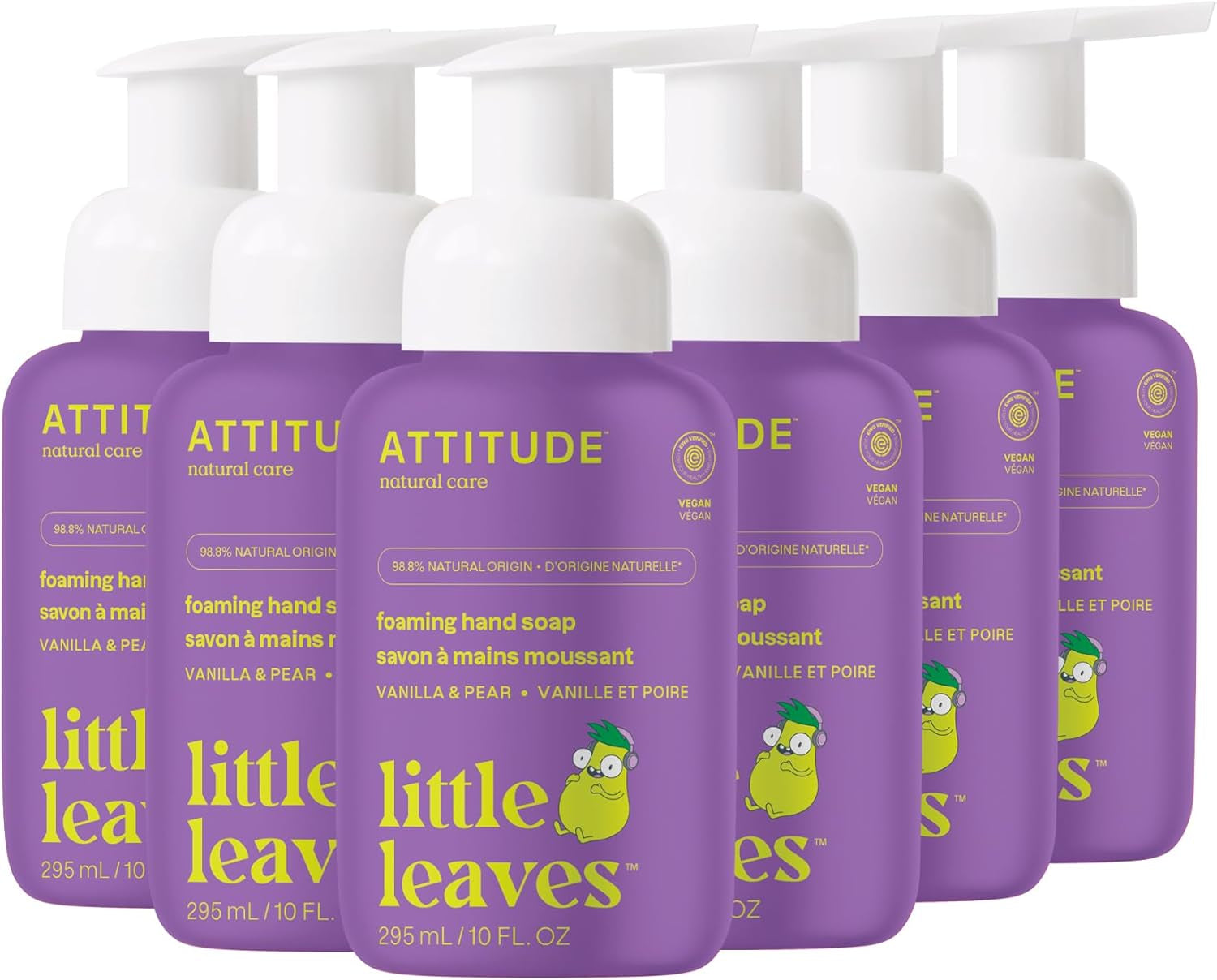 Foaming Hand Soap for Kids, Made in Canada, EWG Verified, Plant- and Mineral-Based Ingredients, Vegan and Cruelty-Free, Blueberry, 295 Ml