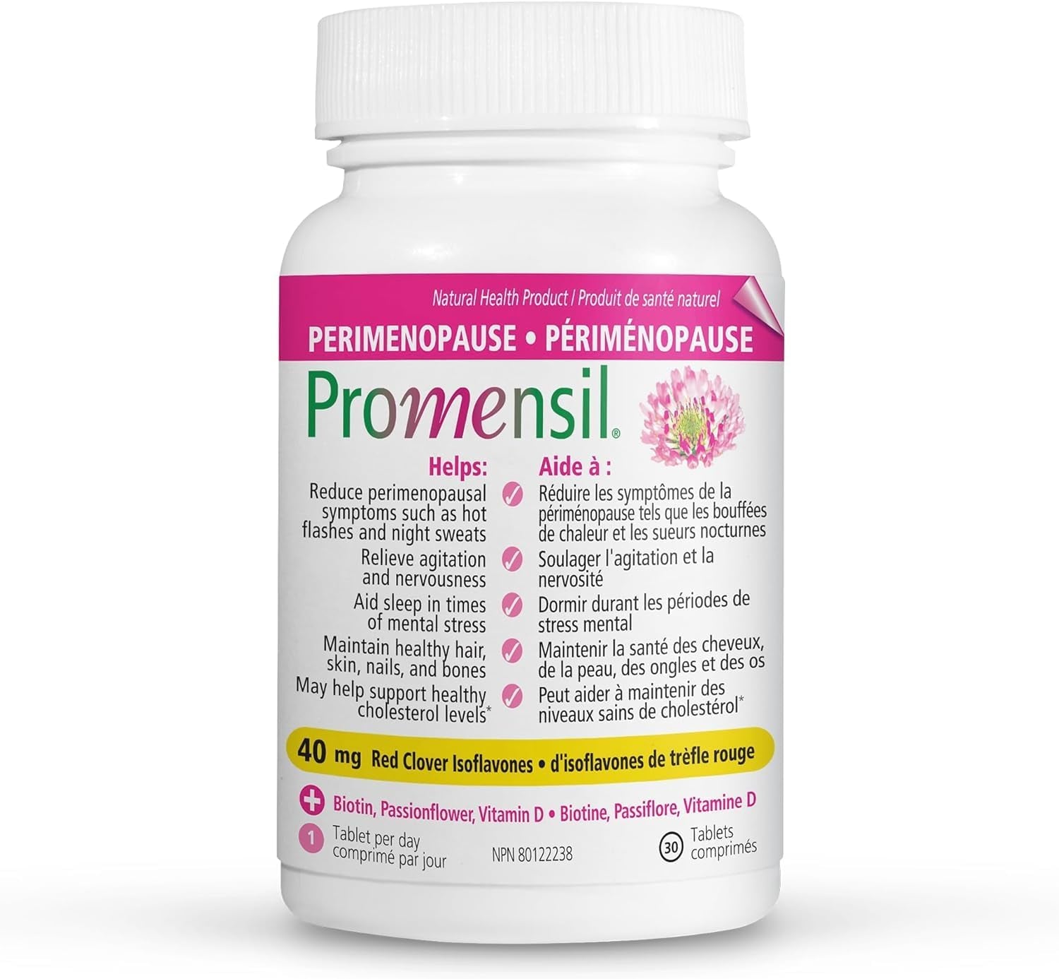 NEW  Perimenopause | Women’S Natural Perimenopause Supplement| Hormone-Free] Multi-Symptom Relief | Reduces Hot Flashes & Night Sweats | Relieves Agitation & Nervousness | Healthy Hair, Skin and Nails | One-A-Day | 30 Tablets