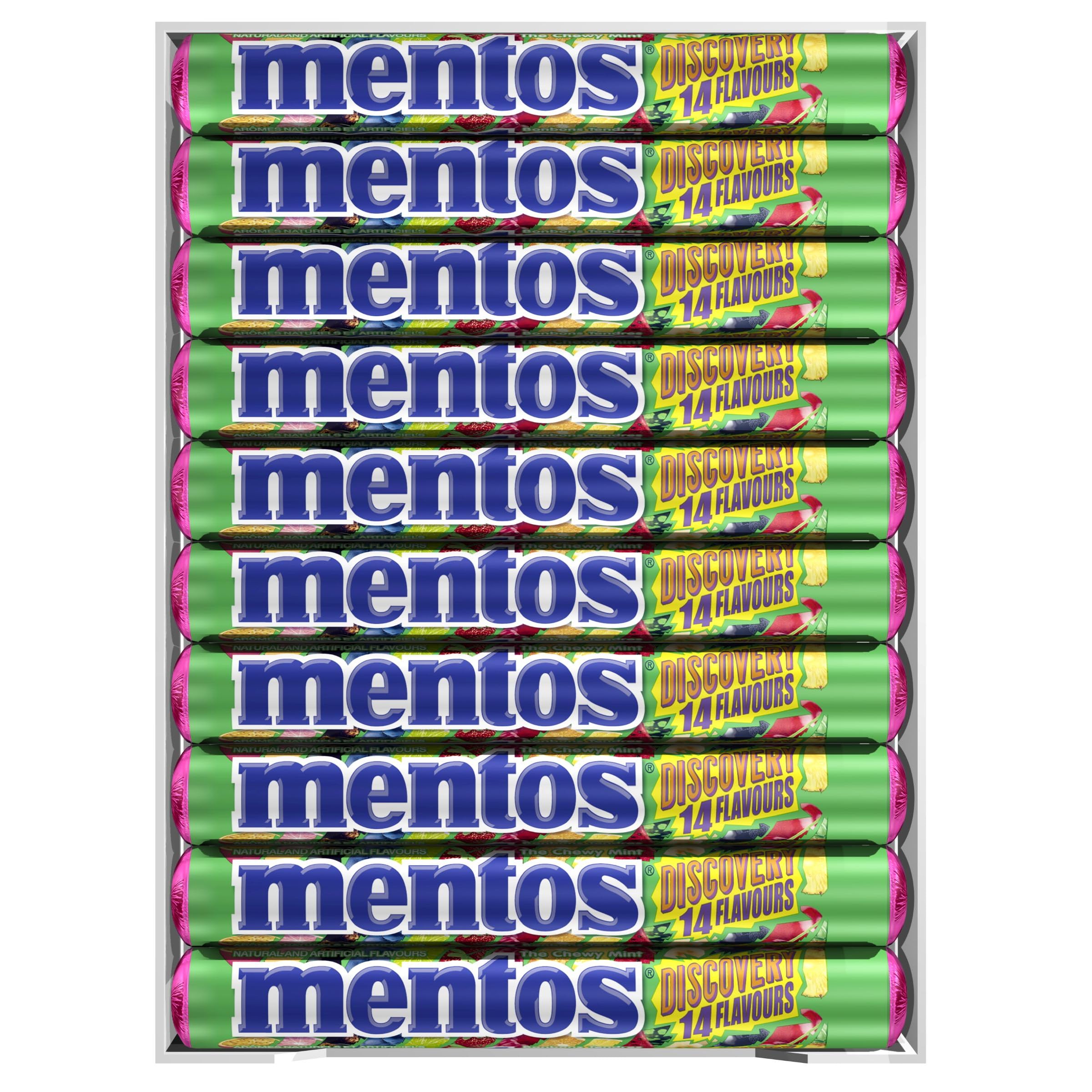 Mentos Chewy Mints, Discovery - Pack of 20 Rolls (280 Pieces), 37g per roll