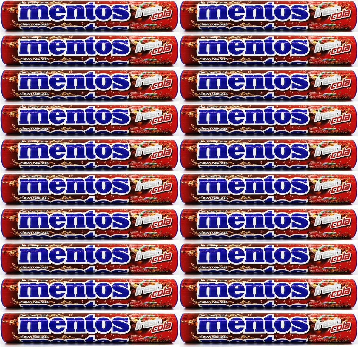 European MENTOS - 20 Rolls Pack (Fresh Cola)