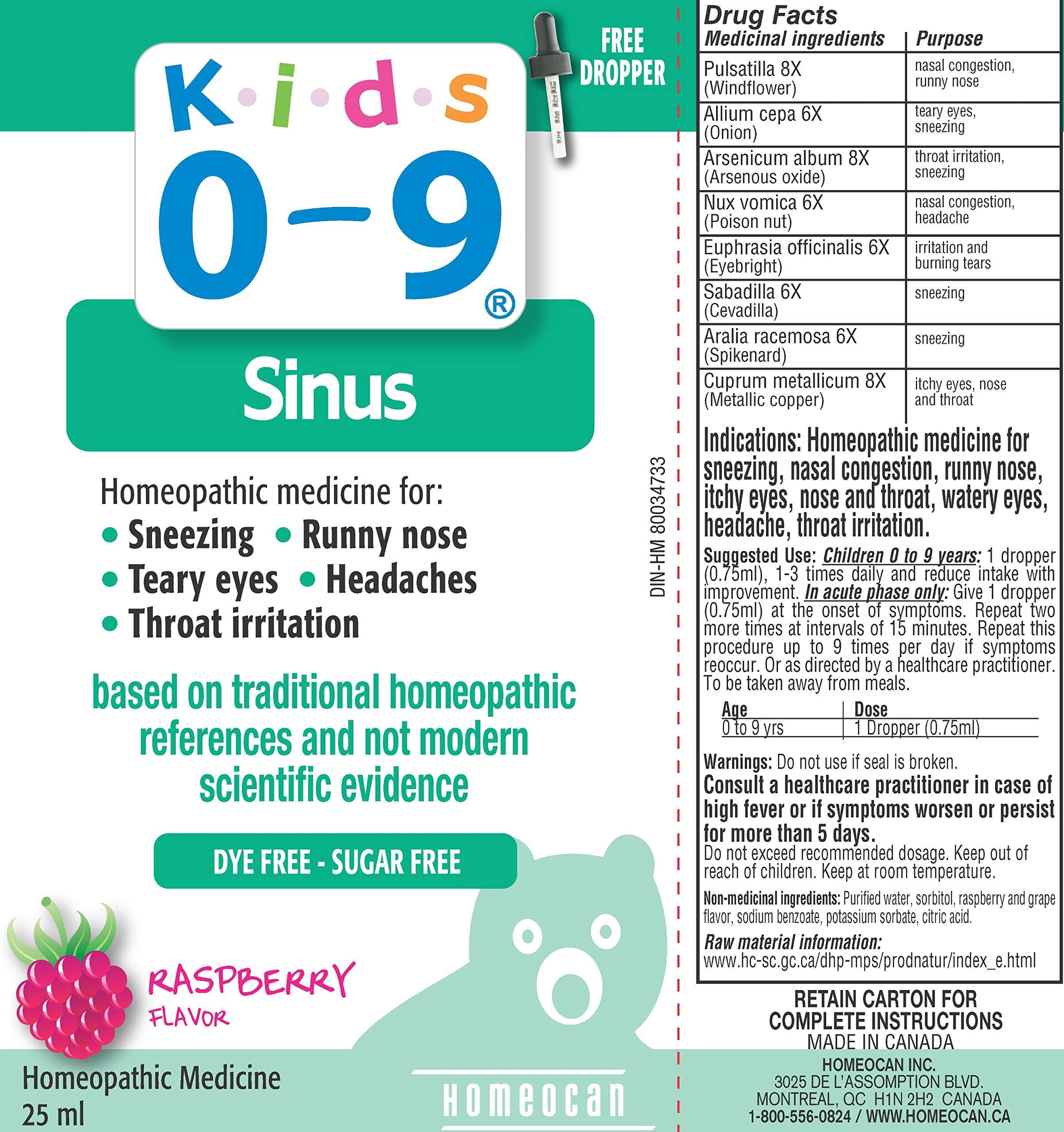 Kids 0-9 Sinus Oral solution 25 ml