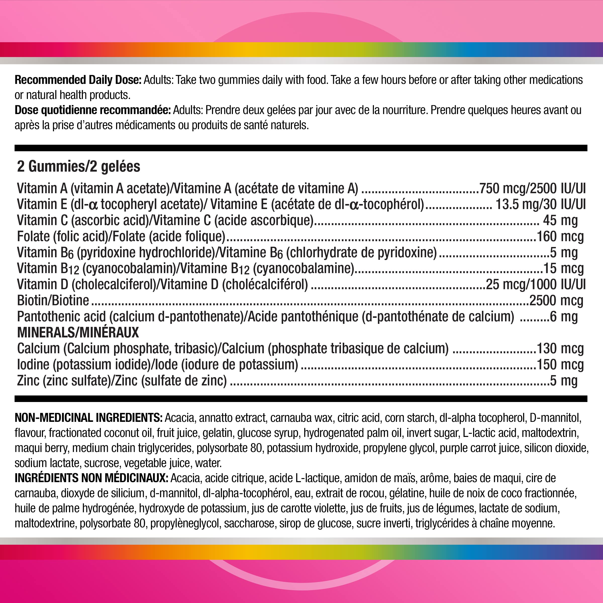 Centrum MultiGummies, Multi+Beauty Multivitamin Gummies, Hair, Skin & Nails Vitamins for Men & Women, Cherry, Berry, and Orange Flavours, 90 Gummies (Packaging May Vary)