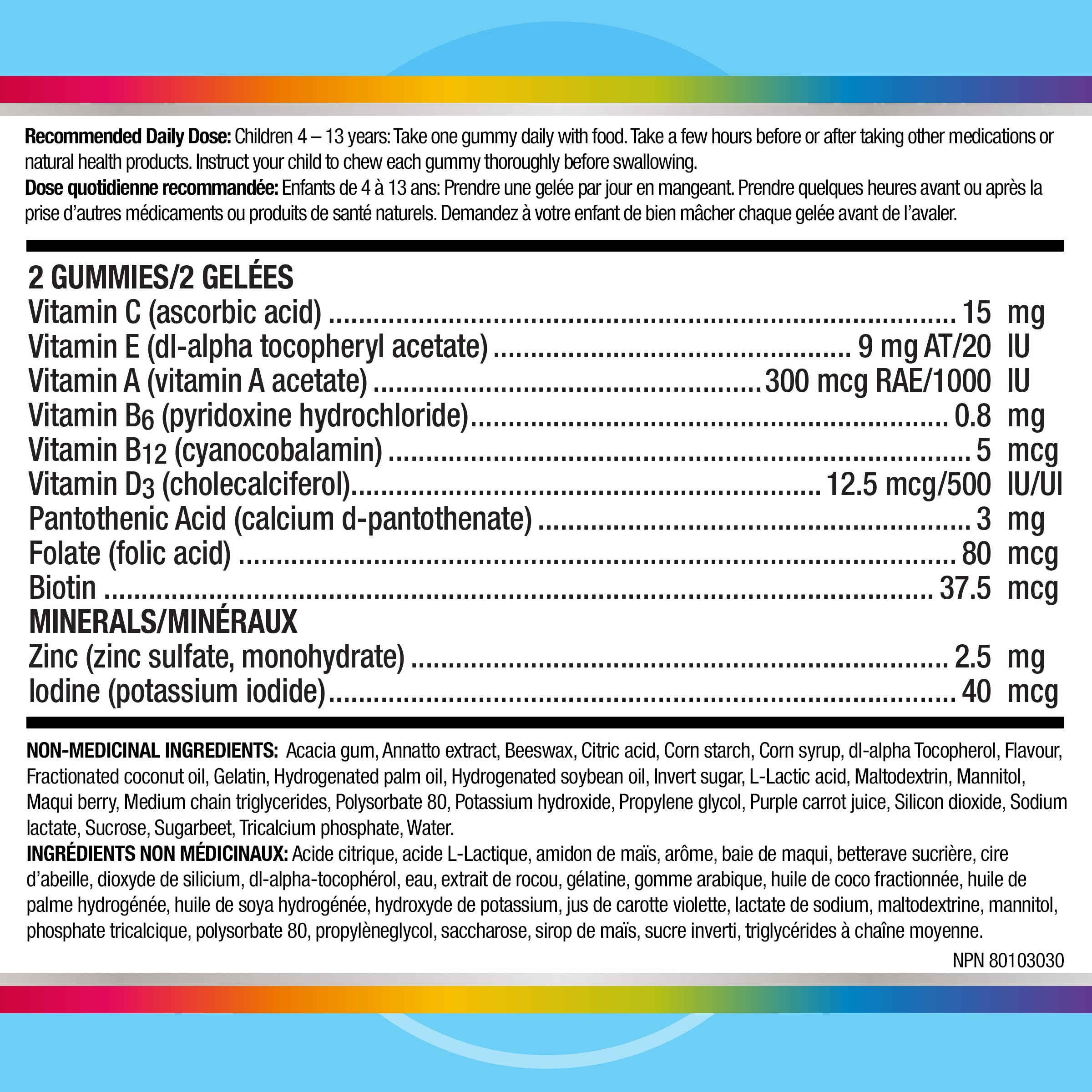 Centrum Junior Multigummies, Multivitamins, Gummies Kids Multivitamin, Gluten-Free, Orange, Cherry & Berry Flavours, Mineral Supplement, 70 Count (Packaging May Vary)