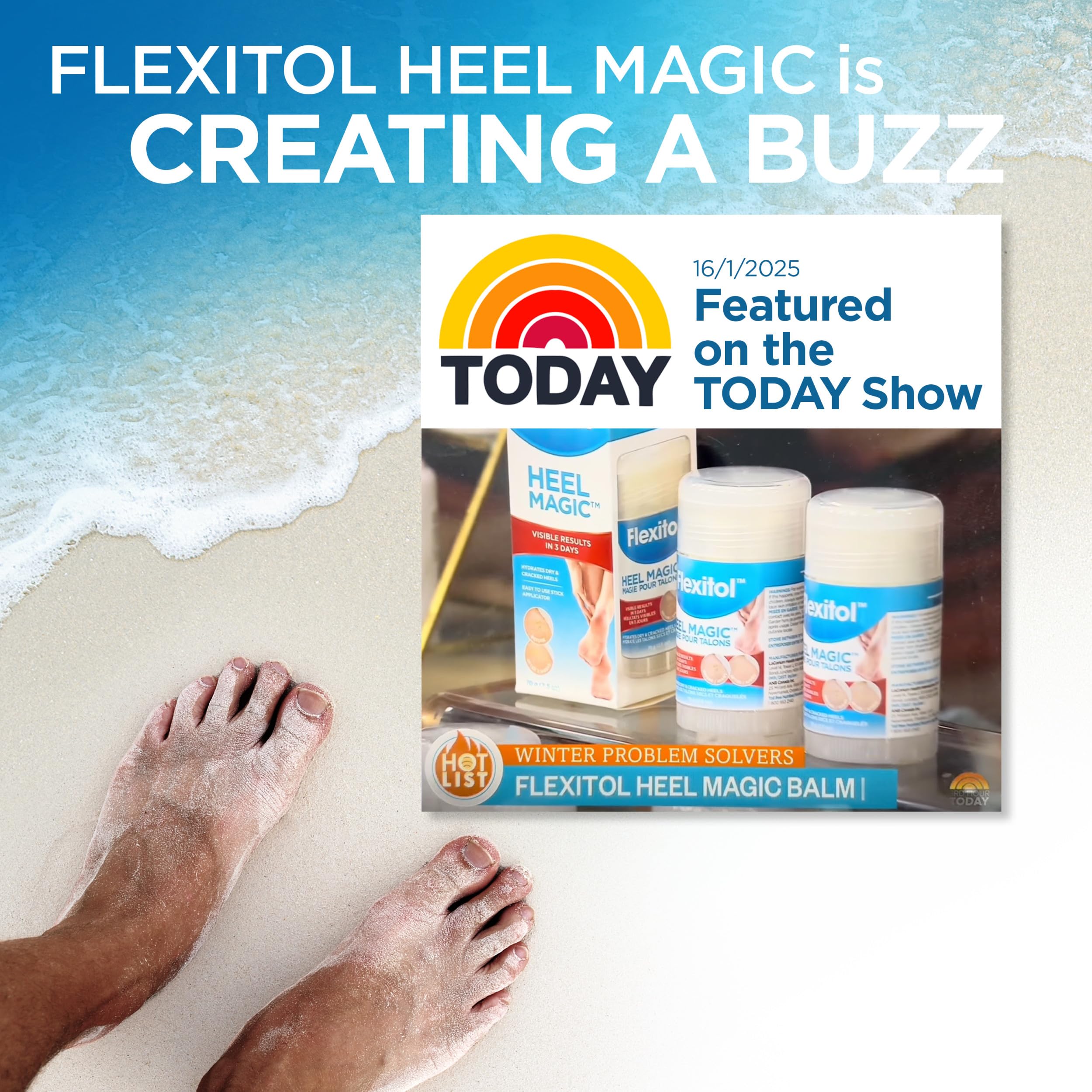 Flexitol Heel Magic for Treating Cracked and Dry Heels (70g)