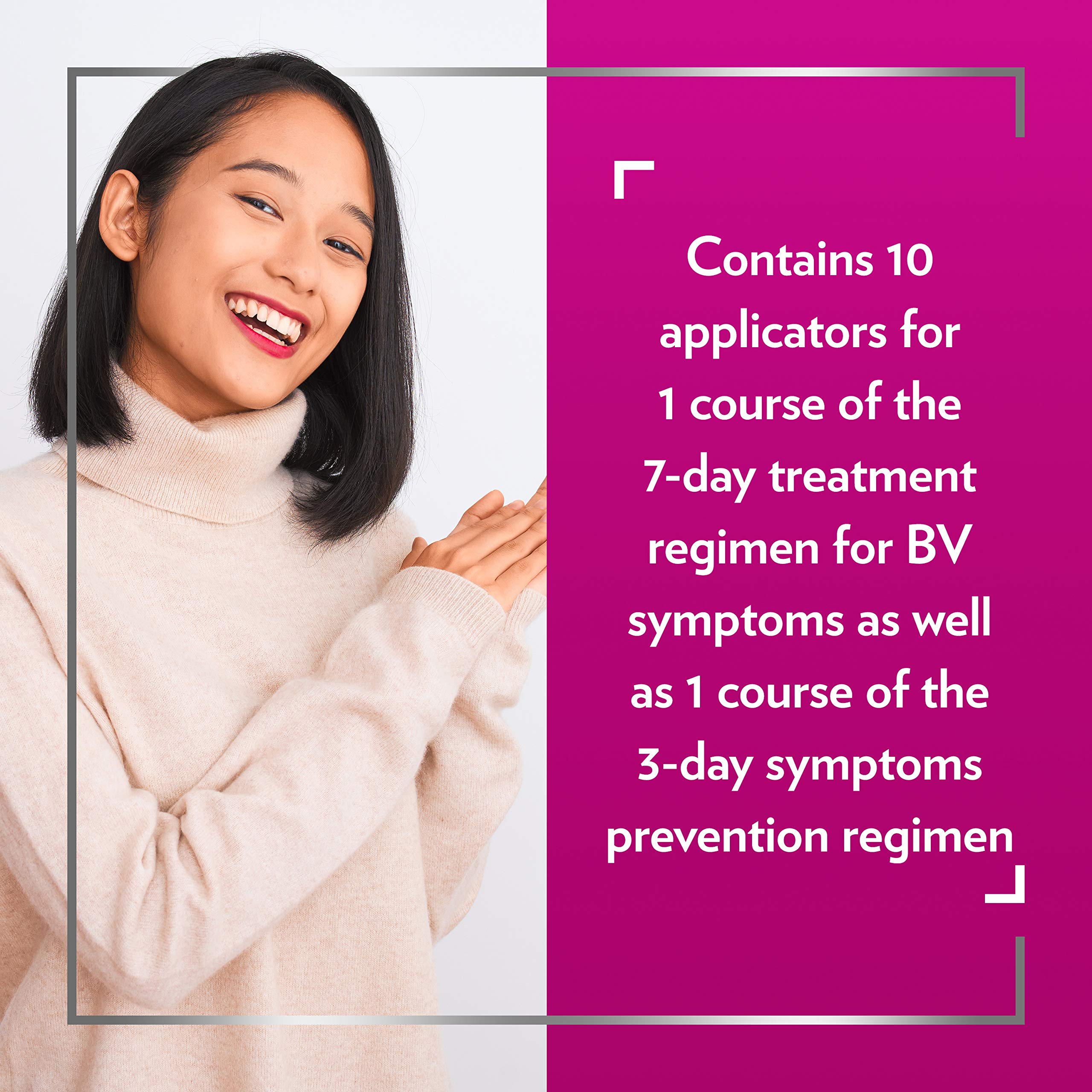 CanesBalance Bacterial Vaginosis Treatment and Prevention Gel - Treat And Prevent BV Symptoms, BV Treatment For Women, Relieves Vaginal Odor, Maintains Normal Vaginal pH, 10 Single-Use Applicators