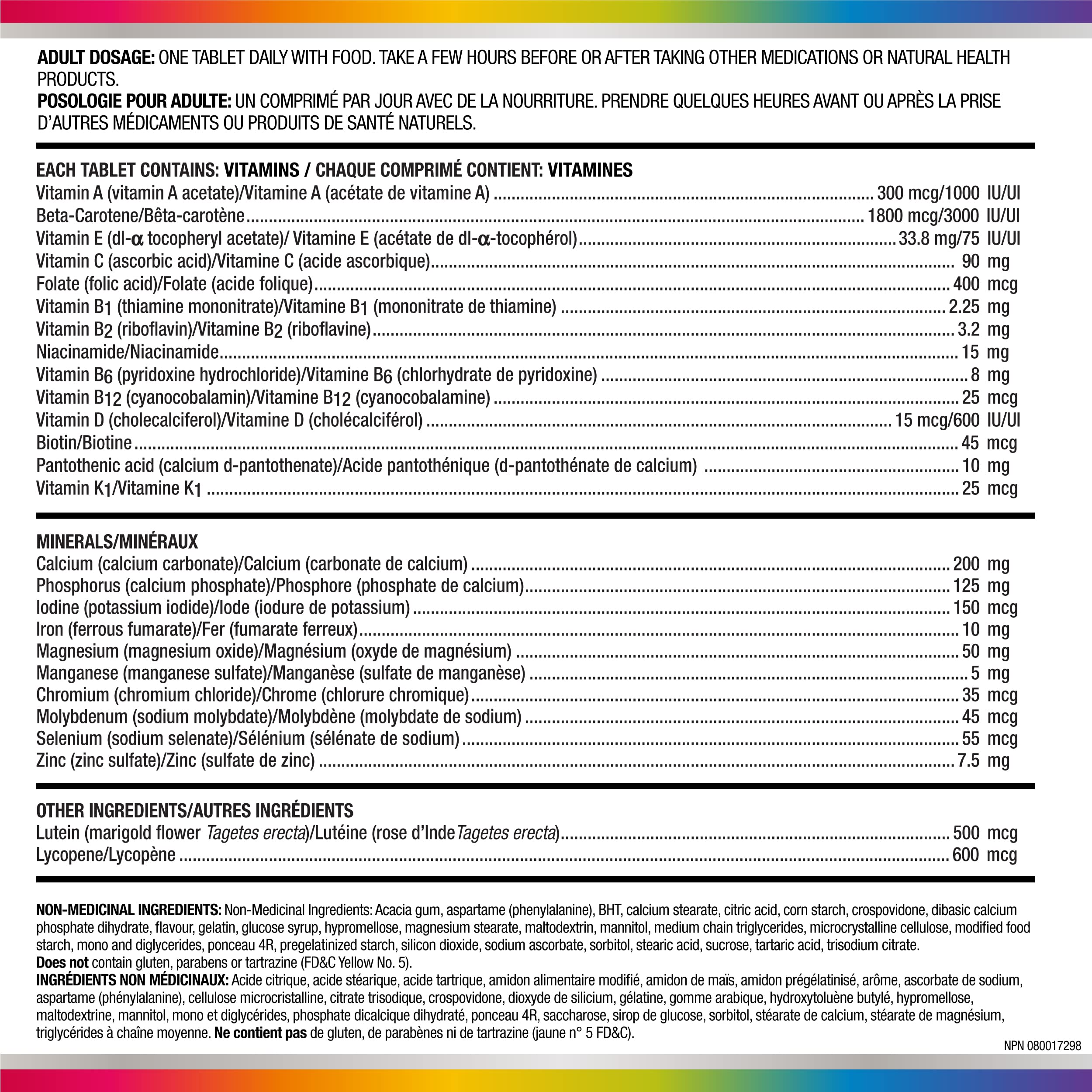 Centrum Adult Select Essentials Multivitamins for Men & Women 50 Plus, Chewables Multivitamins/Minerals Supplement, Lemon Berry Flavour, 60 Chewable Tablets (Packaging May Vary)
