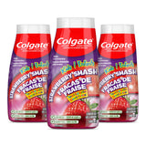 Colgate Kids Gel Toothpaste, Strawberry Smash, 100 mL, With Fluoride, Anticavity Formula, Enamel Protection, Teeth Whitening, & Fun Flavor Kids Toothpaste (3 pack)