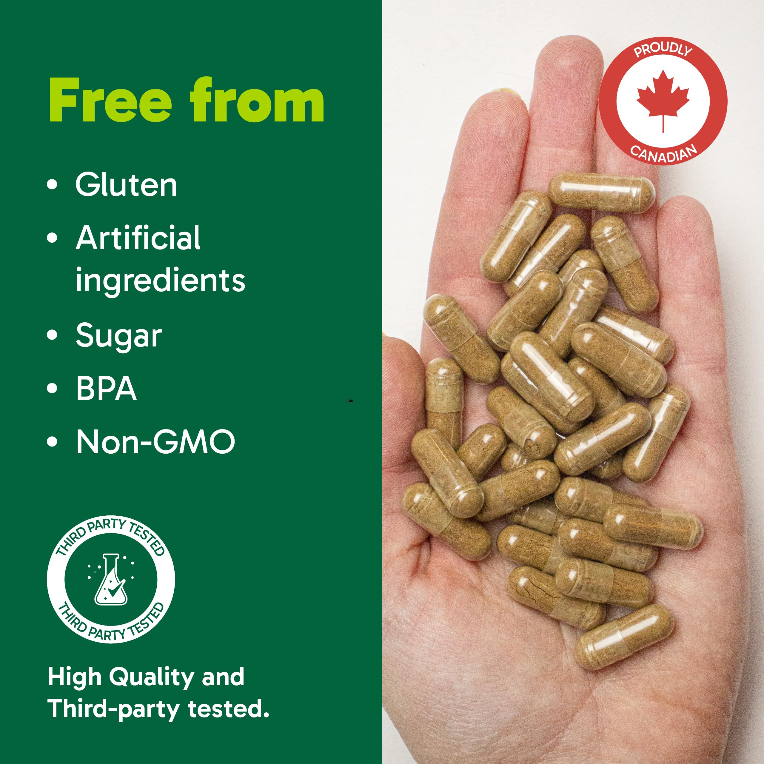Organika Canadian-Made Maca 4:1 Strength 180 Vcaps - 3000mg | High Bioavialability Formula, Adaptogen to Help with Stress, Energy and Hormone Balance