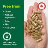 Organika Canadian-Made Maca 4:1 Strength 180 Vcaps - 3000mg | High Bioavialability Formula, Adaptogen to Help with Stress, Energy and Hormone Balance