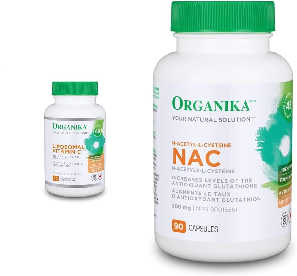 Canadian-Made Liposomal Vitamin C 500Mg- High Absoprtion for Superior Bioavailability, Immunity- 60Vcaps