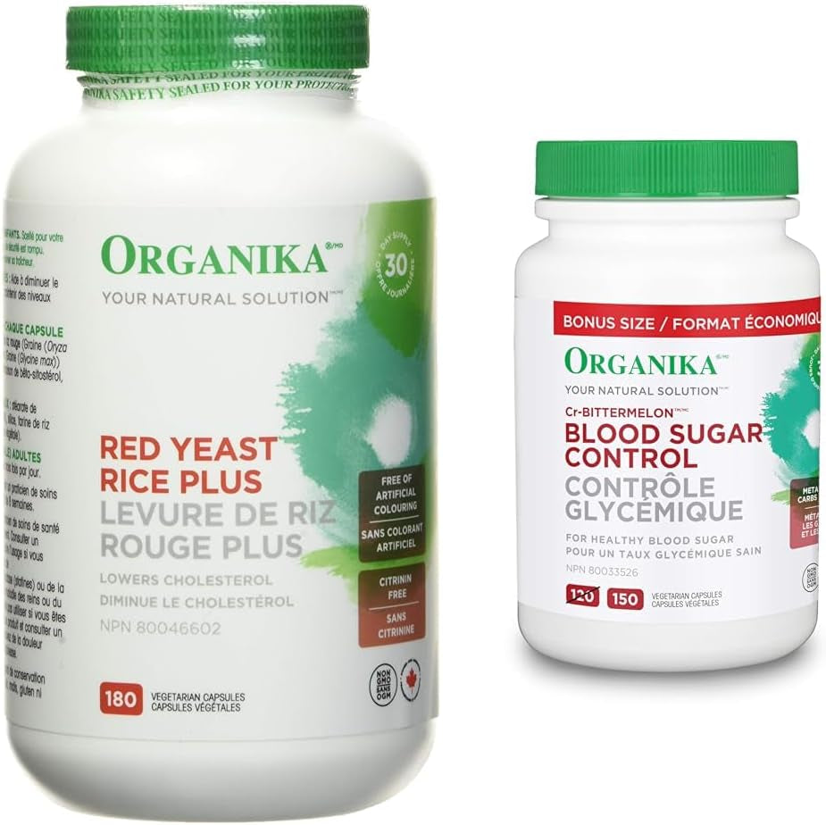 Canadian-Made Red Yeast Rice Plus- Plant Sterols, Cholesterol Support- 180Vcaps