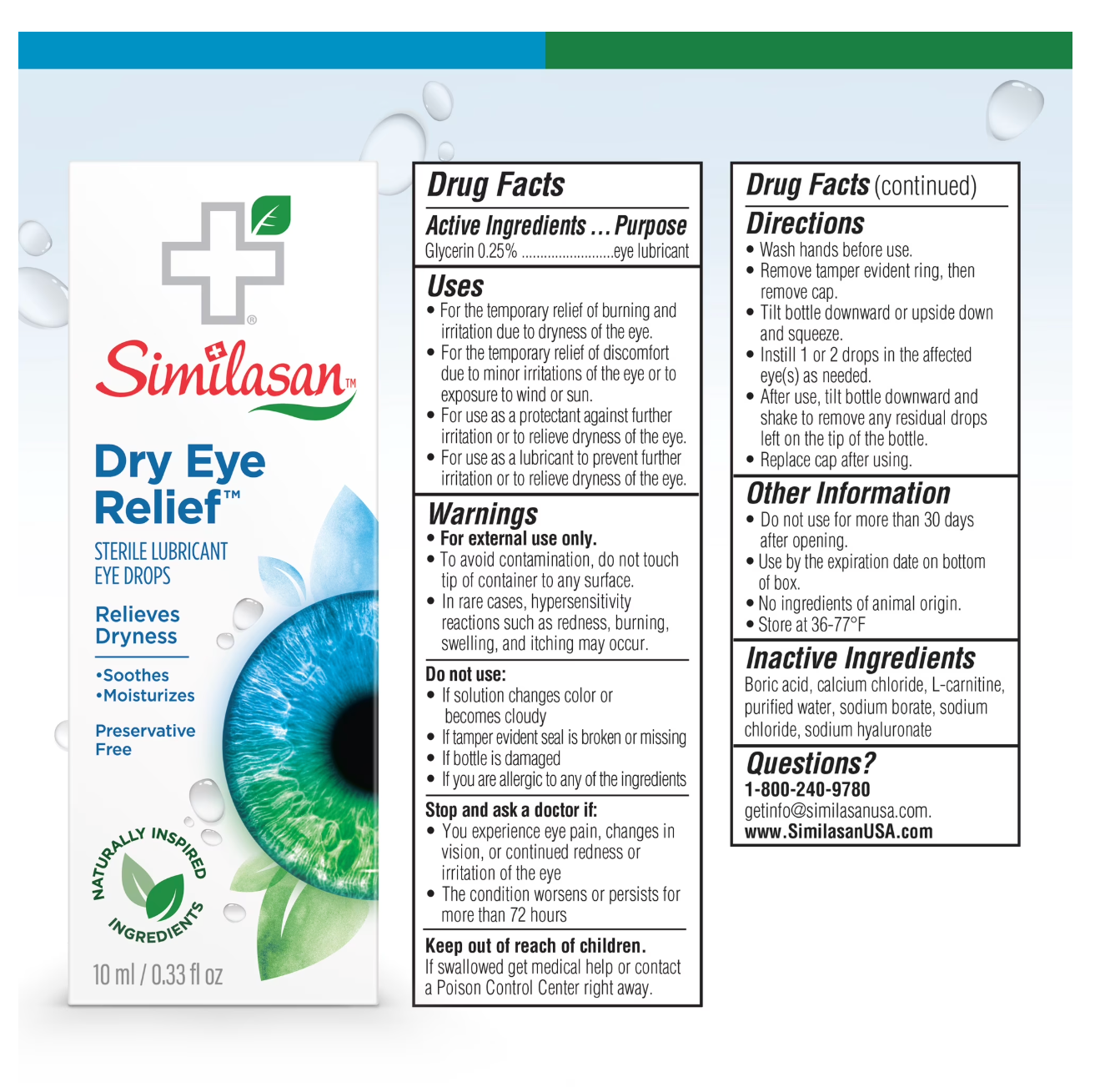 Similasan Dry Eye Relief Drops, Preservative-Free 0.33 fl oz