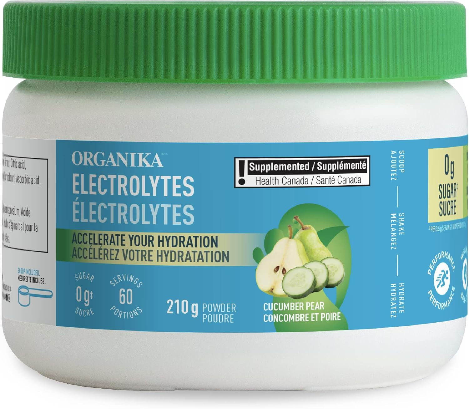 Canadian-Made Electrolytes Powder - Wild Raspberry - on the Go Sugar-Free Hydration and Electrolyte Replenishment with Prebiotics + 100% of Daily Vitamin C - 3.5G X 20 Sachets