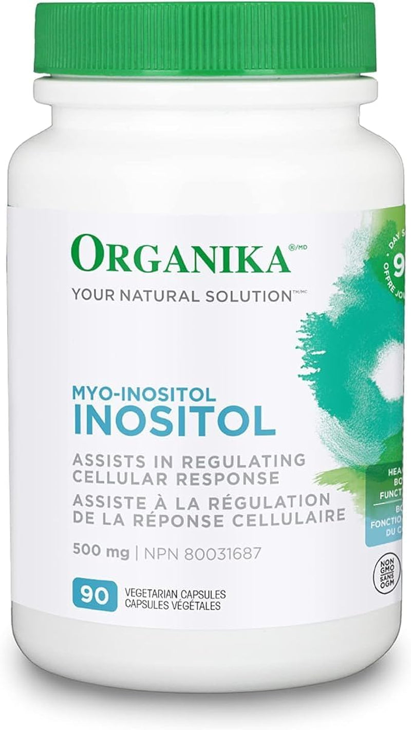 Canadian-Made Inositol (Myo-Inositol)- Cellular Response, Mood Balance, Insulin Support- 90Vcaps