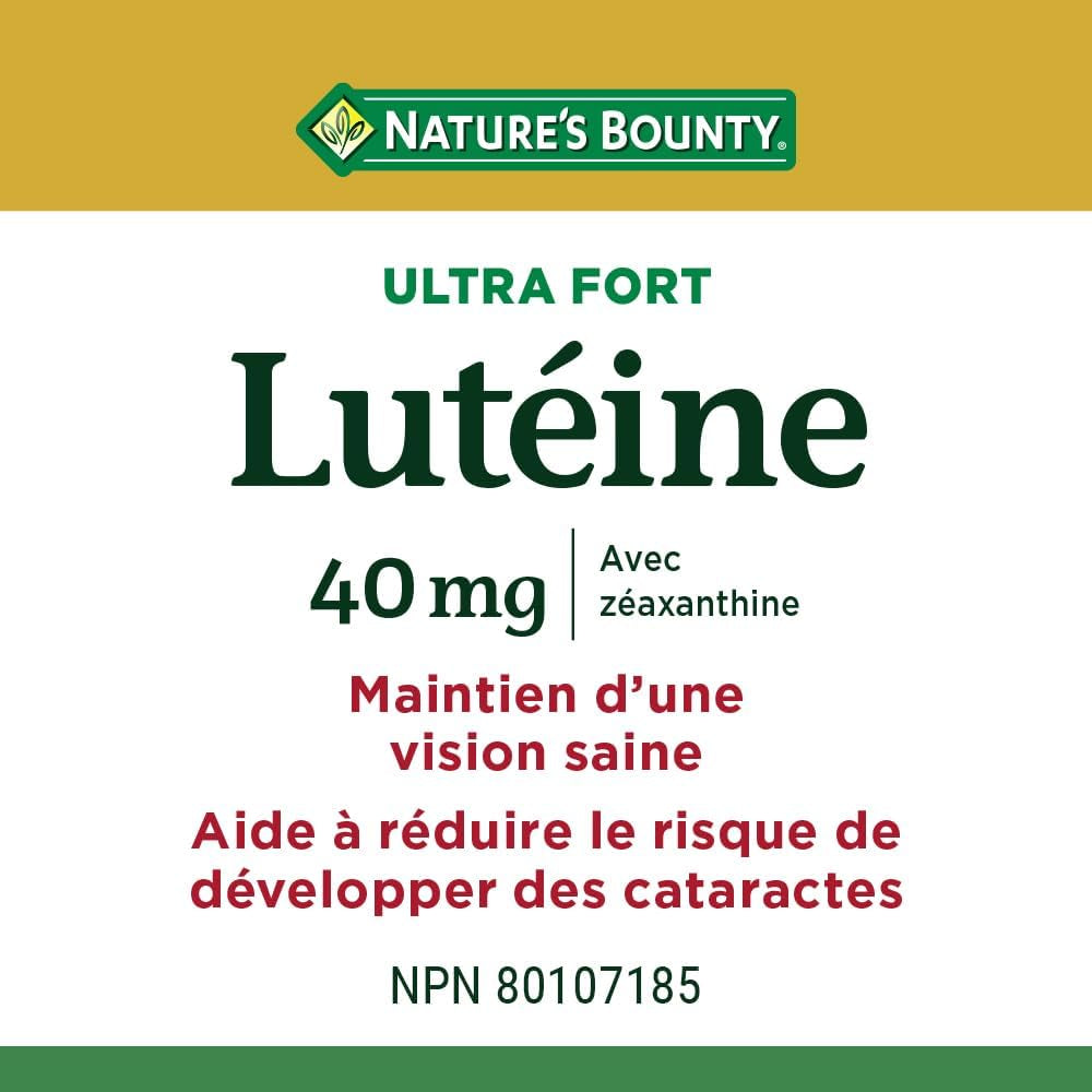 Ultra Strength Lutein 40Mg with Zeaxanthin, Eye Health Supplements, Support Vision Health, 75 Softgels