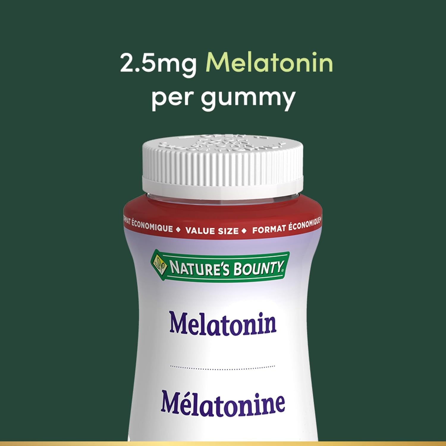Melatonin Gummies, Helps Reset Sleep-Wake Cycle, Helps Increase Total Sleep Time, Helps to Reduce the Time It Takes to Fall Asleep , Helps Reduce Effects of Jet Lag, Strawberry Flavour, Value Size, 300 G