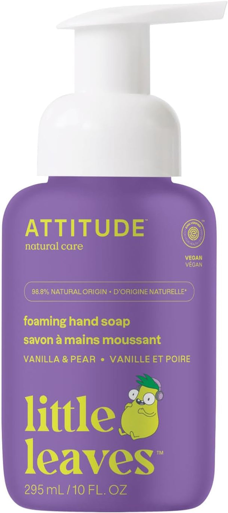 Foaming Hand Soap for Kids, Made in Canada, EWG Verified, Plant- and Mineral-Based Ingredients, Vegan and Cruelty-Free, Blueberry, 295 Ml