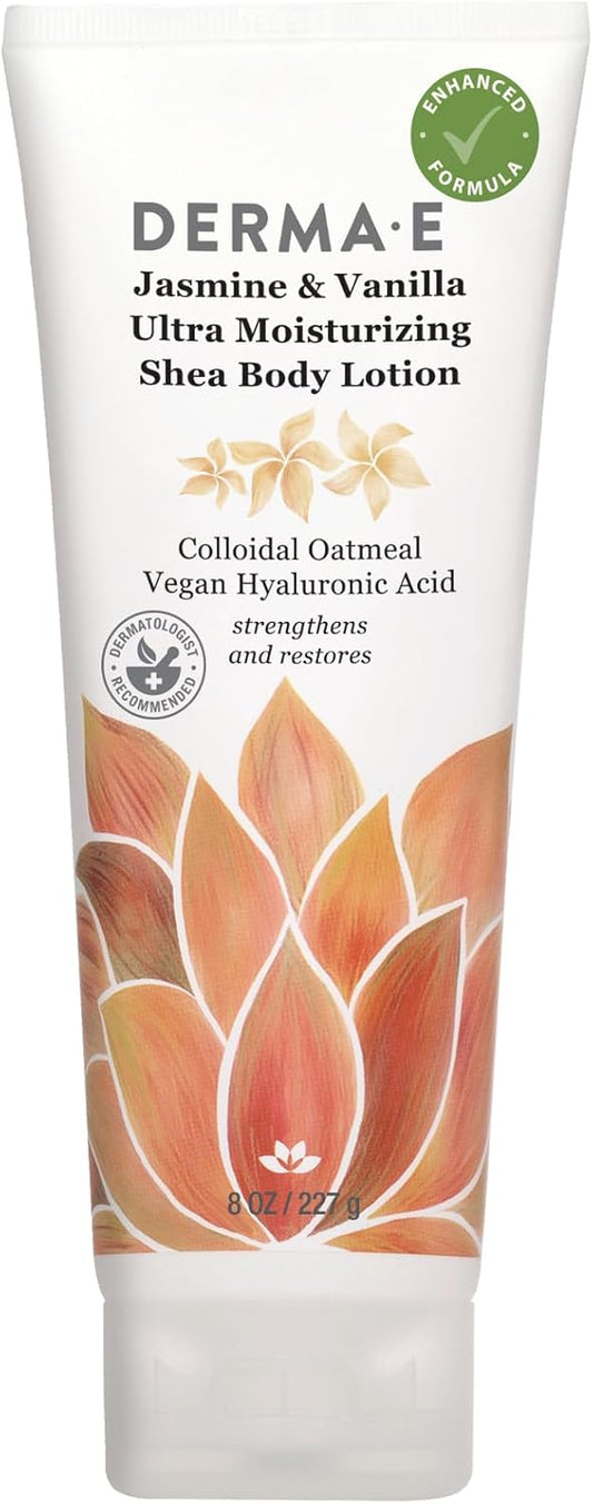 Jasmine & Vanilla, Hydrating Shea Body Lotion, 8 Oz, 1 Count